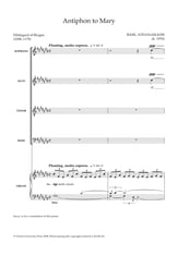 Antiphon to Mary SATB choral sheet music cover